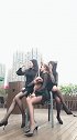 都说三个女人一台戏，那三个穿搭黑丝的美女呢