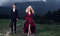 没有五毛特效,大自然让新郎新娘更美!