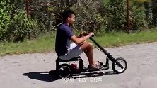 23岁小哥脑洞大开，发明新型“电动”自行车，启动装置是注射管