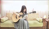 吉他欣赏美女姐姐吉他演奏菊次郎的夏天,适合压力大的人听!