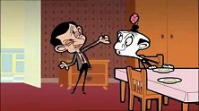 憨豆先生：憨豆演默剧真是厉害，给小丑表演倒水，多敷衍啊