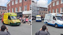 英国：卖冰淇淋的79岁老人去世，冰淇淋车组成车队为他送行
