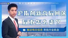 沪指创新高后回落，后市怎么走?哪些板块将有机会?