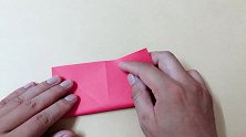 折纸玩具三叉戟，做法简单，会折纸鹤的朋友很容易就学会了