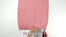 闲置的旧线衣别送人，剪开改一改，好看又实用，全家人都喜欢