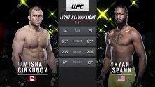 UFC格斗之夜187主赛：米沙-西库诺夫VS瑞恩-斯潘