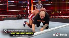WWE中国-20190408-2019摔跤狂热大赛 科特安格告别赛对战巴伦科尔宾