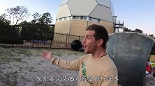 汽车从45米高空扔到斧头上会怎样？老外亲测，精彩才刚刚开始！