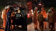 山西男子回家途中驾车撞向立交桥墩 致其父母双亡