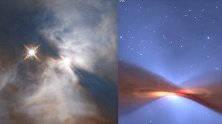 哈勃望远镜拍下宇宙“蝙蝠扇翅” 来自1400光年外的恒星