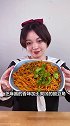 在家就可以做 热干面 面条浑圆筋道，配上酸豆角！好吃到舔手指~美食 hi吃美食  光盘行动
