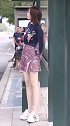 公交车站遇到的小姐姐！
