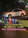 江苏连云港：小伙白天刚拿到驾照，晚上就把车开上垃圾桶