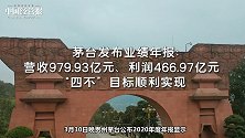 茅台发布业绩年报：营收979.93亿元，“四不”目标顺利实现