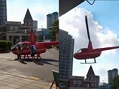 广东一直升机开到小区“接客” 居民怒了：东西全被掀翻摔坏