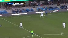第26分钟圣何塞地震球员洛佩斯进球 圣何塞地震1-0皇家盐湖城