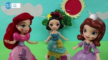 白雪公主，苏菲亚和爱丽儿公主又吵架了，白雪公主能说服她们吗