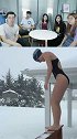 外国一女子挑战雪地跳水，真是不作死就不会死