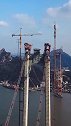 世界上首座跨越长江的公铁两用悬索桥