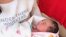 刚出生的女宝宝好漂亮，真让人喜欢的不得了，太萌了！