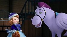 小公主苏菲亚：大雪纷飞，小公主到马厩看望朋友，带来绿箭胡萝卜