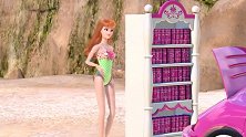 芭比：芭比想享受日光浴，可是朋友们好活跃，真是好吵啊
