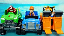 熊出没变形玩具：一键变形的三辆小汽车