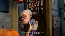 熊出没：光头强咬牙切齿的，这是怎么了，真是凶巴巴