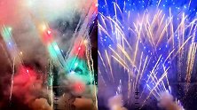 实名羡慕！湖南浏阳为“原年人”燃放专场焰火 火树银花美轮美奂