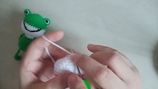 手工编织小青蛙玩偶，钩法简单易学（下集）