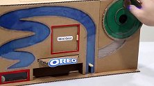 趣味DIY，用硬纸板制作奥利奥自动售货机，这设计有点费脑筋