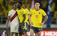 世预赛-弗洛雷斯绝杀秘鲁1-0哥伦比亚 J罗出战难挽败局