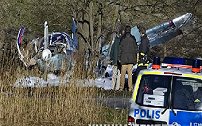 瑞典一架小型飞机14日在瑞典北部坠毁 机上9人全部遇难