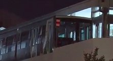 日本无人列车逆行撞障碍物致14伤 乘客：突然停车向后倒