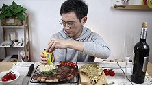 妈妈我想吃烤战斧，两块儿！