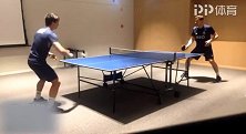 卡西罕见秀乒乓技能 推挡+挑打都会！这球技你给几分？