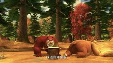 熊出没：熊二是个知错就改的好孩子，拿了些水果去光头强家赔罪