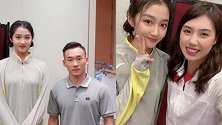 实名羡慕！关晓彤晒与张雨霏肖若腾等奥运健儿合影为中国队加油