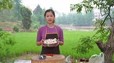 漆二娃vlog：来得早不如来得巧，刚准备吃独食，四伯就回来了