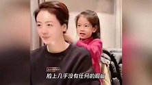 小李琳晒女儿给自己梳头，6岁年糕模样像爸爸，母女俩用方言对话