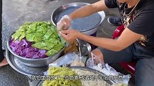 小伙卖“独一份”小吃，颜色鲜艳引争议，大妈看见直接打包3份！