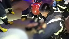 辽宁阜新：饭店起火被困男子昏迷，消防员心肺复苏救回一命