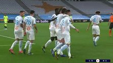 第79分钟马赛球员阿尔瓦罗进球 马赛2-0第戎