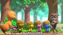 萌鸡小队：芬达叔叔教萌鸡们骑自行车，萌鸡们很努力