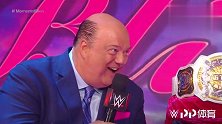 RAW：小魔女阿莱克萨采访保罗海曼 Otis乱入 被保安和裁判请下场