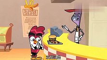功夫鸡：汉堡店汉子看美女出神，女朋友竟这么做！