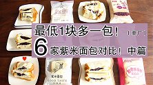 6家人气紫米面包对比（中篇）万万没想到这样的画面竟然出现了！