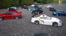 一大群RC漂移遥控车的集会