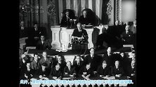 罗斯福国耻演说珍贵录像，他说出了攻打日本的真相