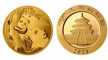 2021版熊猫纪念币来了！最大面额10000元 长这样